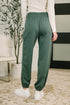 Every Second, Every Hour Jogger Bottoms in Dark Forest - LISA MARIE BOUTIQUE - Womens - Small -