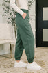 Every Second, Every Hour Jogger Bottoms in Dark Forest - LISA MARIE BOUTIQUE - Womens - Small -