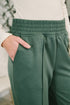 Every Second, Every Hour Jogger Bottoms in Dark Forest - LISA MARIE BOUTIQUE - Womens - Small -