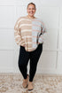 Exceptional Thought Striped Patchwork Sweater - LISA MARIE BOUTIQUE - Tops - Small -