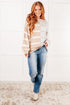 Exceptional Thought Striped Patchwork Sweater - LISA MARIE BOUTIQUE - Tops - Small -