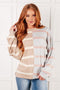 Exceptional Thought Striped Patchwork Sweater - LISA MARIE BOUTIQUE - Tops - Small -