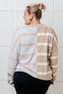 Exceptional Thought Striped Patchwork Sweater - LISA MARIE BOUTIQUE - Tops - Small -