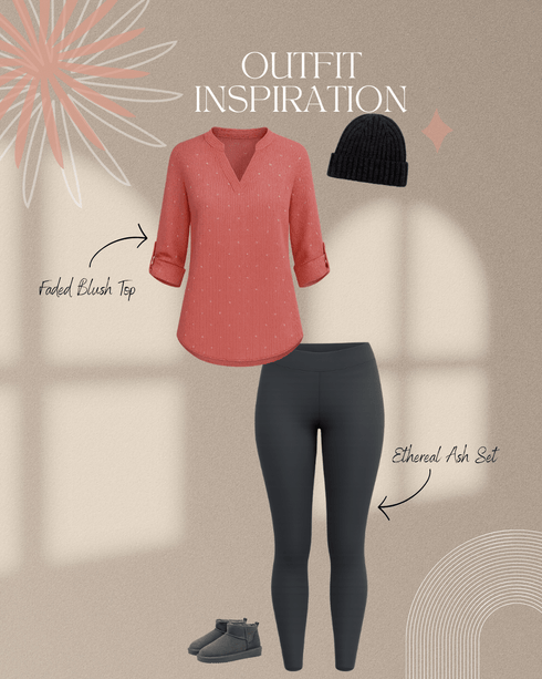 Faded Blush Top - LISA MARIE BOUTIQUE - S -