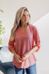 Faded Blush Top - LISA MARIE BOUTIQUE - S -