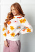 Falling Flowers Floral Sweater - LISA MARIE BOUTIQUE - Tops - Small -