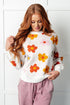 Falling Flowers Floral Sweater - LISA MARIE BOUTIQUE - Tops - Small -