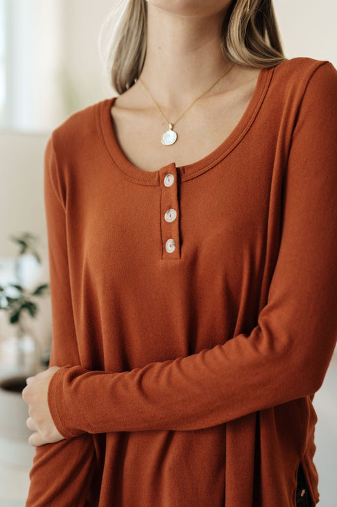Feeling Better Scoop Neck Top - LISA MARIE BOUTIQUE - Tops - Small -