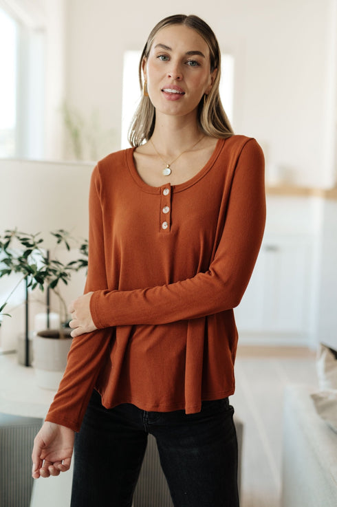 Feeling Better Scoop Neck Top - LISA MARIE BOUTIQUE - Tops - Small -