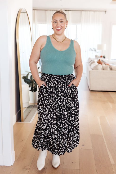 Fielding Flowers Floral Skirt - LISA MARIE BOUTIQUE - Bottoms - Small -