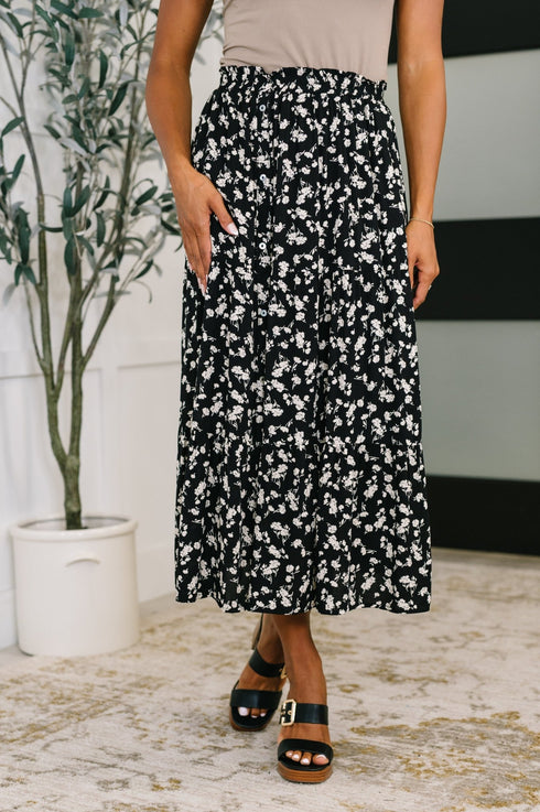 Fielding Flowers Floral Skirt - LISA MARIE BOUTIQUE - Bottoms - Small -