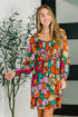 Floral Affairs Scoop Neck Dress - LISA MARIE BOUTIQUE - Womens - Small -