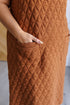 Free Falling Quilted Midi Dress - LISA MARIE BOUTIQUE - Dresses - Small -