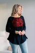 Frosted Berry Sequin Tunic - LISA MARIE BOUTIQUE - S -