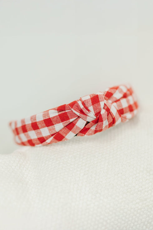 Fruit Pickin' Gingham Headband - LISA MARIE BOUTIQUE - Womens - OS -