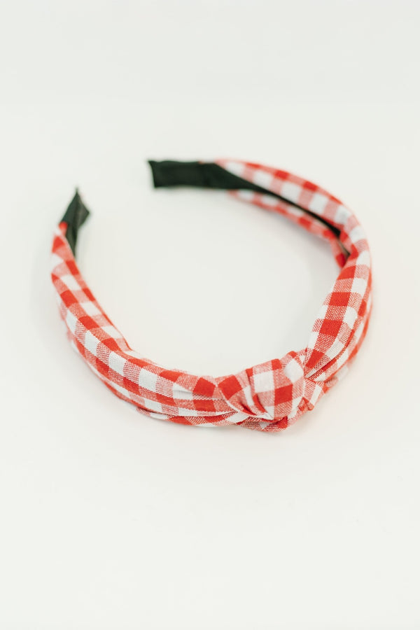 Fruit Pickin' Gingham Headband - LISA MARIE BOUTIQUE - Womens - OS -