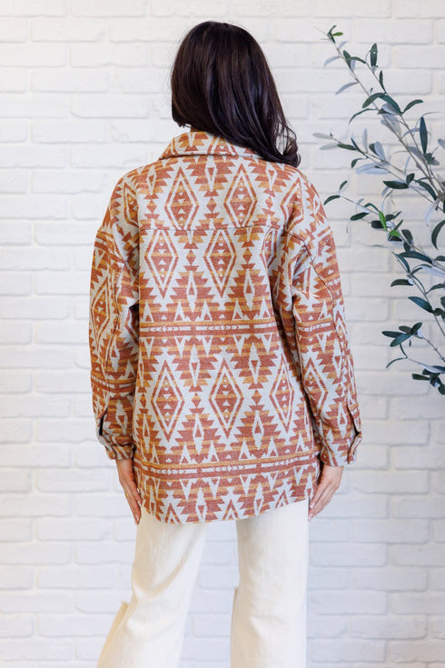 Gather Round Aztec Shacket - LISA MARIE BOUTIQUE - Layers - Small -