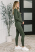 Get Me Cozy Set in Dark Olive - LISA MARIE BOUTIQUE - Womens - Small -