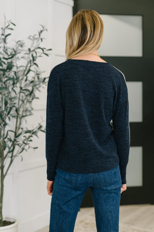 Give Me a Call Color Block Pullover - LISA MARIE BOUTIQUE - Womens - Small -