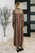 Going with the Flow Mixed Print Jumpsuit - LISA MARIE BOUTIQUE - Womens - Small -