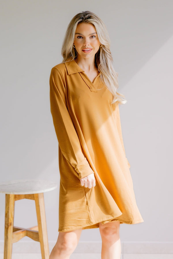 Golden Bloom Dress - LISA MARIE BOUTIQUE - S -