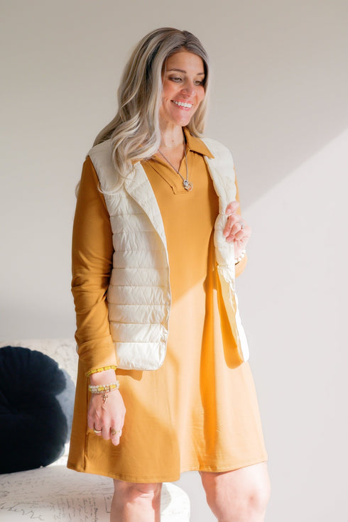 Golden Bloom Dress - LISA MARIE BOUTIQUE - S -