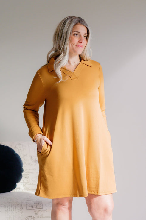 Golden Bloom Dress - LISA MARIE BOUTIQUE - S -