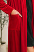Happy Hours Long Velvet Cardigan - LISA MARIE BOUTIQUE - Womens - Small -