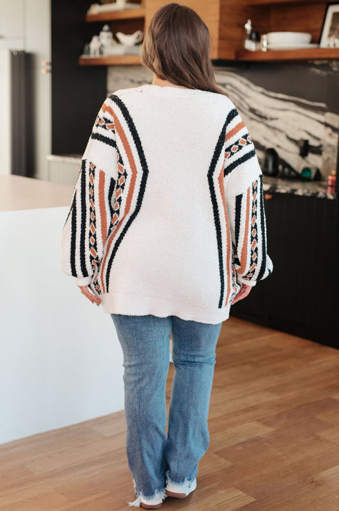 Holding On Aztec Print Cardigan - LISA MARIE BOUTIQUE - Layers - Small -