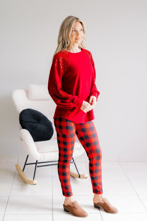 Holly Belle Knit Long Sleeve - LISA MARIE BOUTIQUE - S -