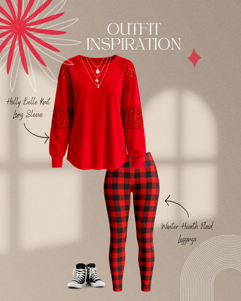 Holly Belle Knit Long Sleeve - LISA MARIE BOUTIQUE - S -