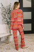 Holly's Jolly Pajama Top and Bottom Set - LISA MARIE BOUTIQUE - Womens - Small -