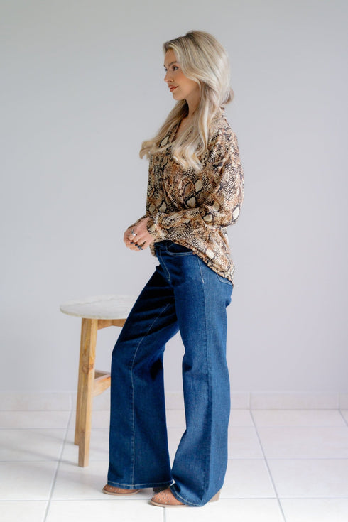 Honey Haze Blouse - LISA MARIE BOUTIQUE - S -