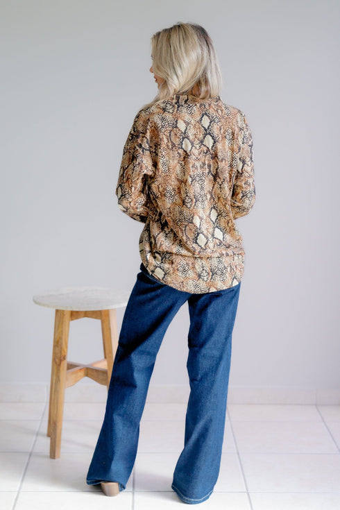 Honey Haze Blouse - LISA MARIE BOUTIQUE - S -