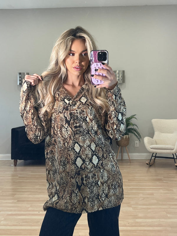 Honey Haze Blouse - LISA MARIE BOUTIQUE - S -