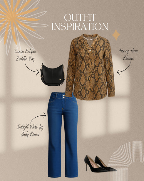 Honey Haze Blouse - LISA MARIE BOUTIQUE - S -