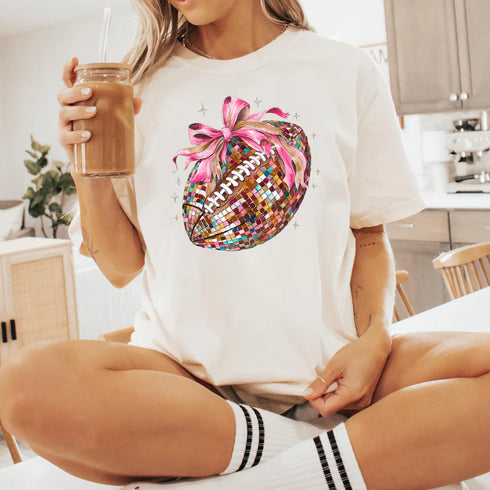 Disco Football Graphic Tee