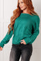 In Stitches Drop Shoulder Sweater - LISA MARIE BOUTIQUE - Tops - Small -