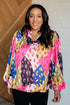 In The Wild Animal Print Blouse - LISA MARIE BOUTIQUE - Blouses - Small -