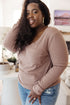 Indeed You Do Long Sleeve V - Neck Top - LISA MARIE BOUTIQUE - Tops - Small -