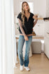 Indeed You Do Long Sleeve V - Neck Top - LISA MARIE BOUTIQUE - Tops - Small -
