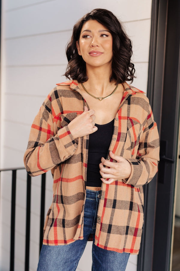 Is It Really Oversized Plaid Button Up - LISA MARIE BOUTIQUE - Tops - Small -