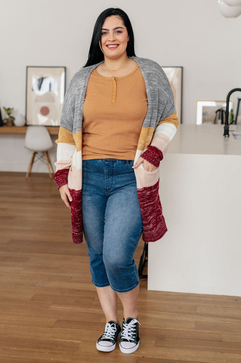 It's Been So Long Henley in Golden Sand - LISA MARIE BOUTIQUE - Tops - Small -