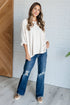 Ivory Thoughts Chenille Blouse - LISA MARIE BOUTIQUE - Tops - Small -
