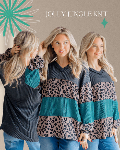 Jolly Jungle Knit - LISA MARIE BOUTIQUE - S -