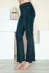 Judy Blue Full Size Button Fly Hem Destroy Straight Jeans - LISA MARIE BOUTIQUE - Dark - 0(24) -