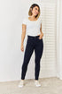 Judy Blue Full Size Garment Dyed Tummy Control Skinny Jeans - LISA MARIE BOUTIQUE - NAVY - 0 -