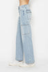Judy Blue Full Size High Waist Straight Cargo Jeans - LISA MARIE BOUTIQUE - Light - 0 -