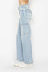 Judy Blue Full Size High Waist Straight Cargo Jeans - LISA MARIE BOUTIQUE - Light - 0 -