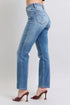 Judy Blue Full Size Run Vintage Wash Thermal Straight Jeans - LISA MARIE BOUTIQUE - Medium - 0(24) -